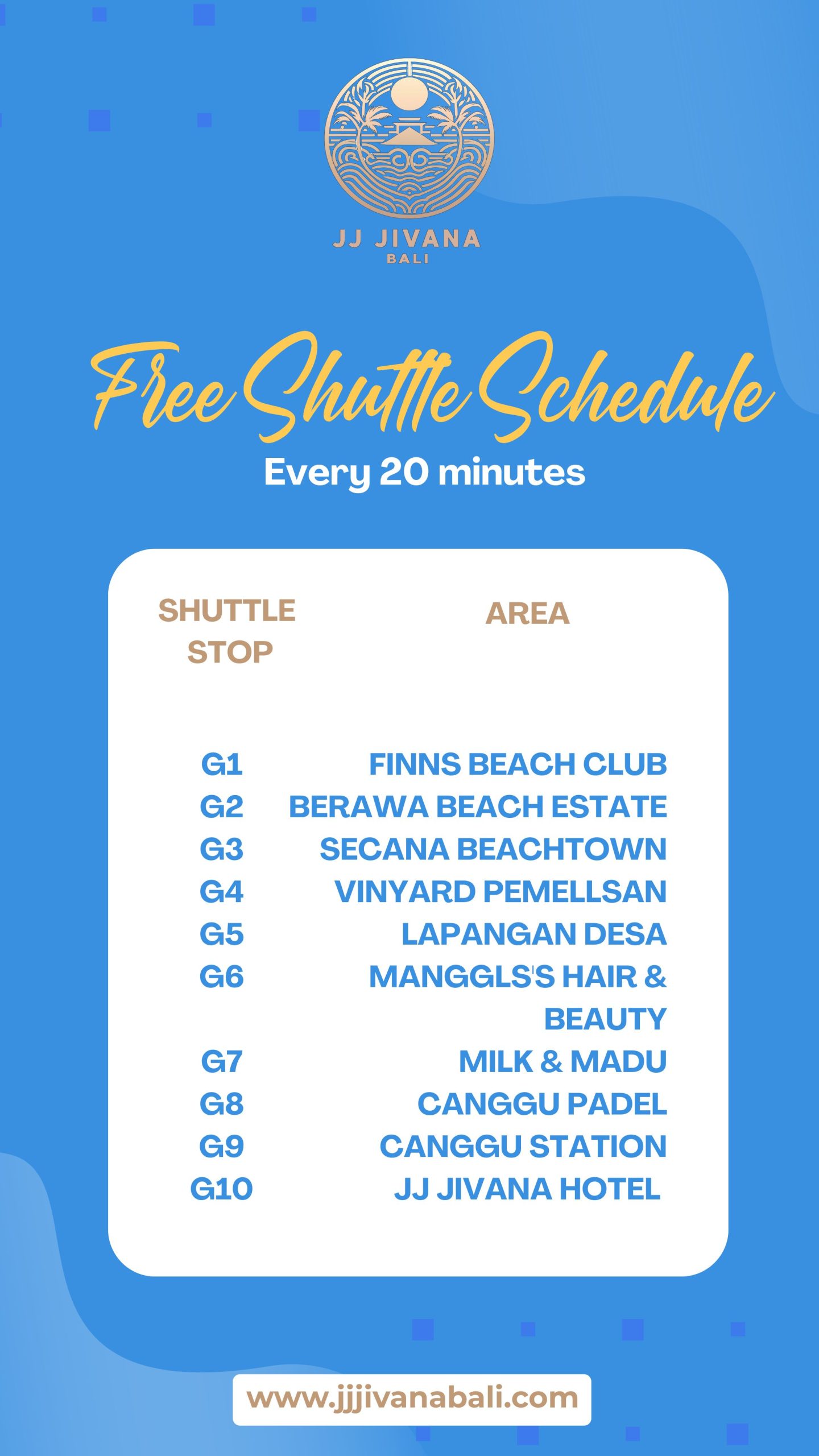 Free Shutle JJ JIVANA BALI (1080 x 1920 px)